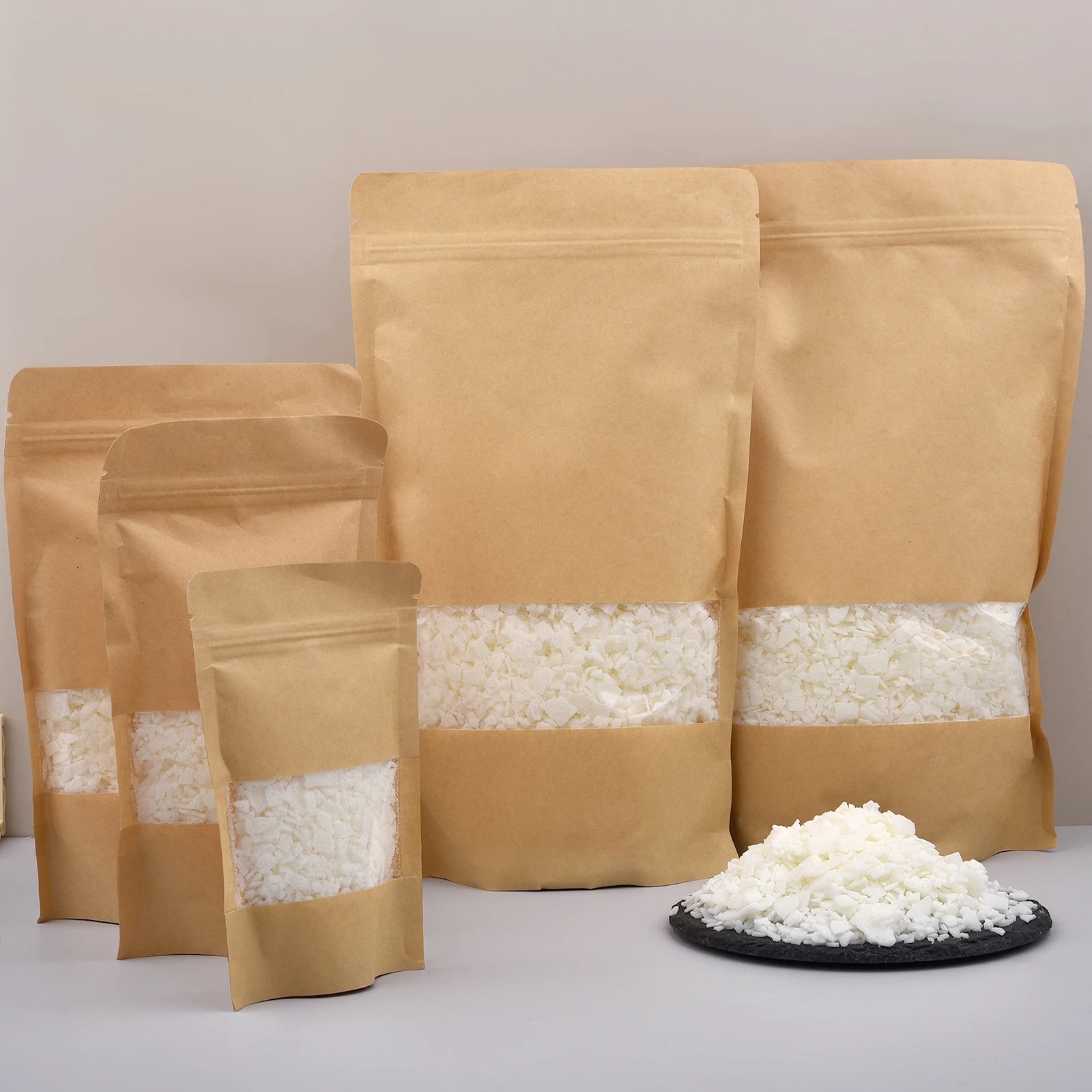 50/100/250/500/1000G Natural Soy Wax Flake for DIY Handmade Candles Crafts Additive-Free Scented Candle Raw Material Making Kit