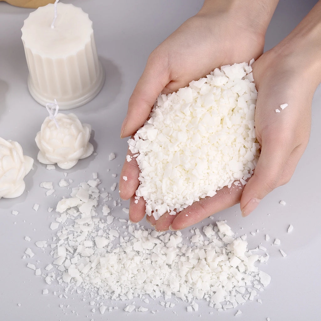 50/100/250/500/1000G Natural Soy Wax Flake for DIY Handmade Candles Crafts Additive-Free Scented Candle Raw Material Making Kit